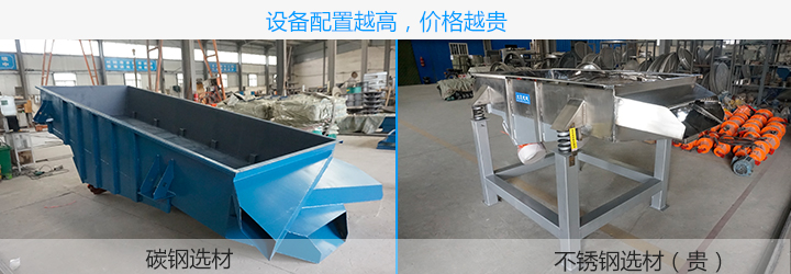  直線振動篩配置越高，價格越貴